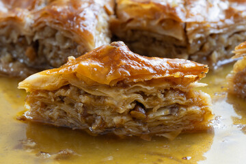 Organic, beautiful handmade Turkish baklava. 
