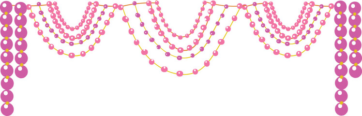 Obraz premium decorative garland for entrance