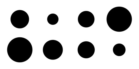 Polka Dots Seamless Pattern Black and White. eps 10