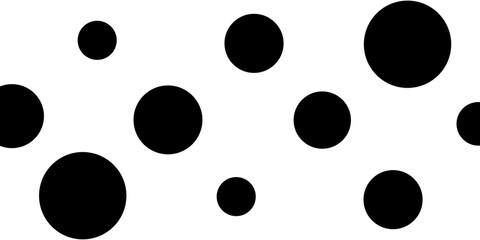 Polka Dots Seamless Pattern Black and White. eps 10