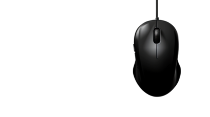 Precision Pointer: A sleek, modern computer mouse, perfectly designed for ergonomic comfort and precise control, symbolizing digital interaction and technological advancement.