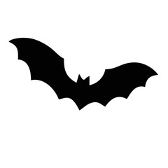 Black Bat Silhouette Vector