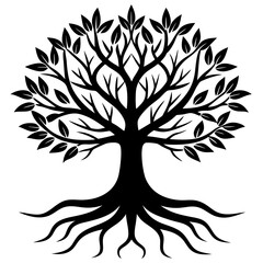 vector tree silhouette