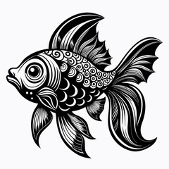 black and white fish