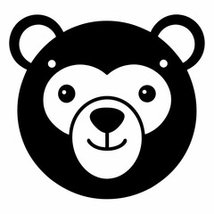 vector illustration of a panda