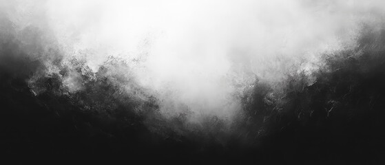 A black and white photo of a cloudy sky with a splash of color