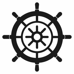 Obraz premium ship steering wheel