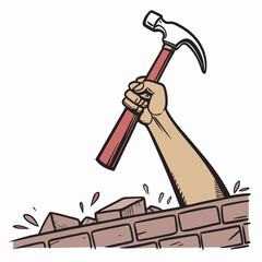 hammer isolated on white