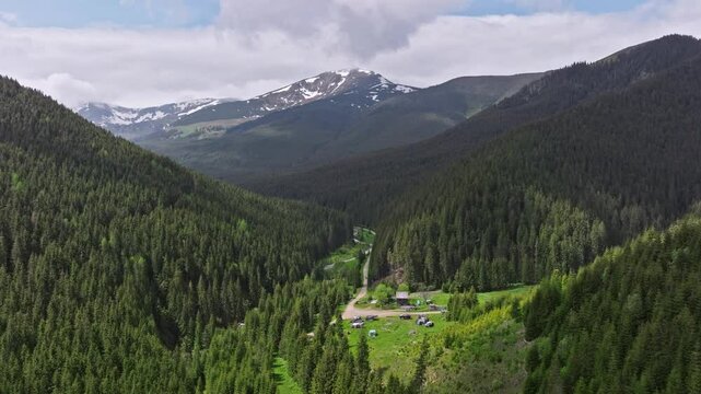 Aerial view of Romania Borsa 