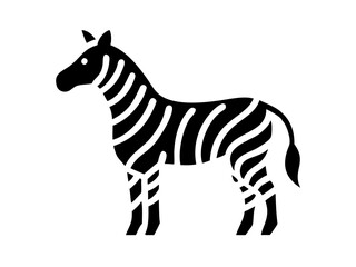 zebra balck logo desigen
