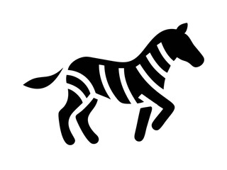 zebra balck logo desigen