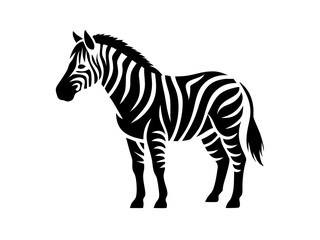Fototapeta premium zebra balck logo desigen