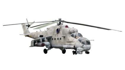 helicopter isolated on white