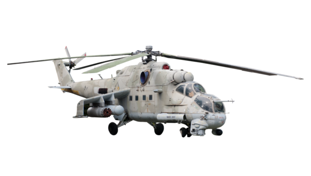 helicopter isolated on white