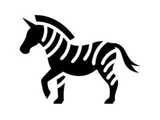 Fototapeta premium zebra balck logo desigen
