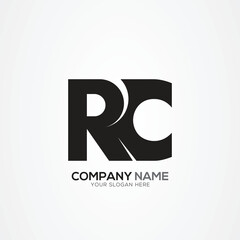 Creative Letter RC CR Monogram Logo Template With Vector Eps