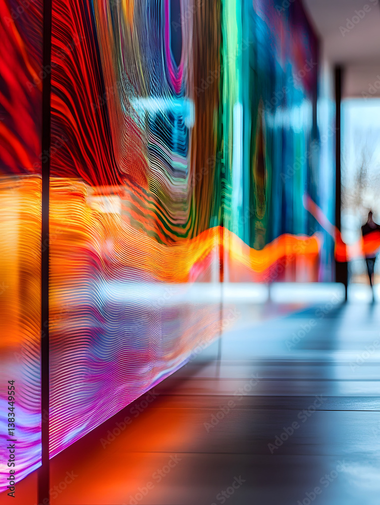 Poster digital transformation insights immersive data visualization for gen z analytics professionals - int