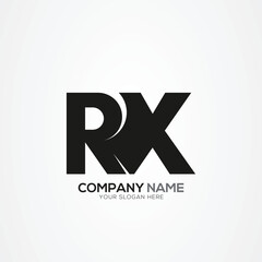 Creative Letter RX XR Monogram Logo Template With Vector Eps