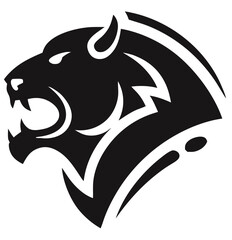 Buffalo Head Vector – Bold Black and White Bison Silhouette design Illustration for Logos, Mascots & Tattoos.