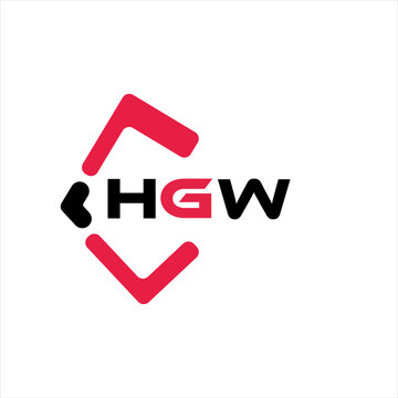 HGW creative minimalist letter logo. HGW unique vector initials alphabet letter logo design