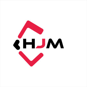 HJM creative minimalist letter logo. HJM unique vector initials alphabet letter logo design