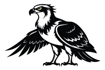 Striking Osprey Bird with Wings Spread Icon