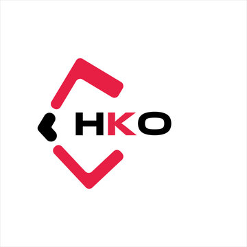 HKO creative minimalist letter logo. HKO unique vector initials alphabet letter logo design