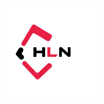 HLN creative minimalist letter logo. HLN unique vector initials alphabet letter logo design