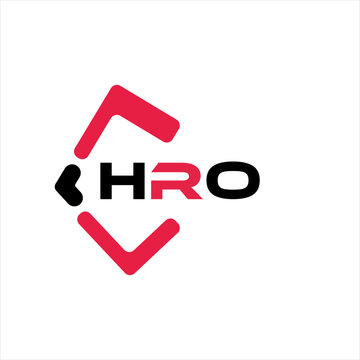 HRO creative minimalist letter logo. HRO unique vector initials alphabet letter logo design