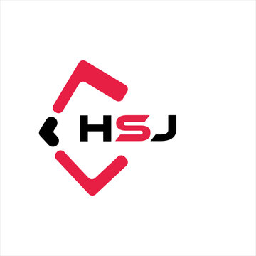 HSJ creative minimalist letter logo. HSJ unique vector initials alphabet letter logo design