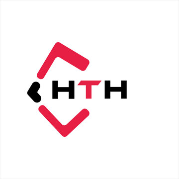 HTH creative minimalist letter logo. HTH unique vector initials alphabet letter logo design