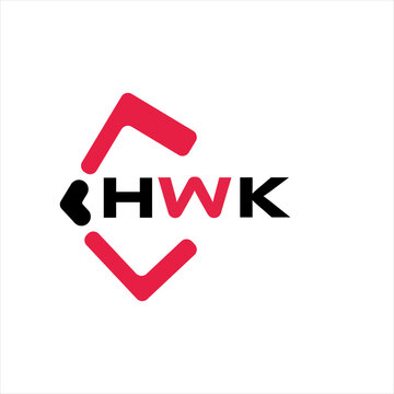 HWK creative minimalist letter logo. HWK unique vector initials alphabet letter logo design