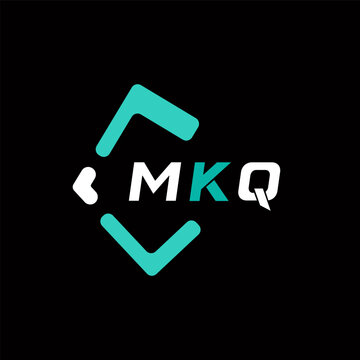 MKQ creative minimalist letter logo. MKQ unique vector initials alphabet letter logo design