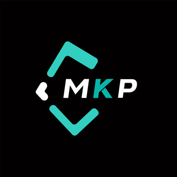 MKP creative minimalist letter logo. MKP unique vector initials alphabet letter logo design