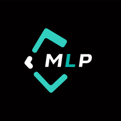 MLP creative minimalist letter logo. MLP unique vector initials alphabet letter logo design