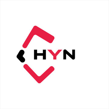 HYN creative minimalist letter logo. HYN unique vector initials alphabet letter logo designHYN creative minimalist letter logo. HYN unique vector initials alphabet letter logo design