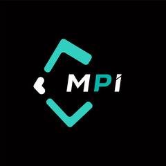 MPI creative minimalist letter logo. MPI unique vector initials alphabet letter logo design