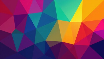 Fototapeta premium Geometric abstract shapes, vibrant color palette, style, design