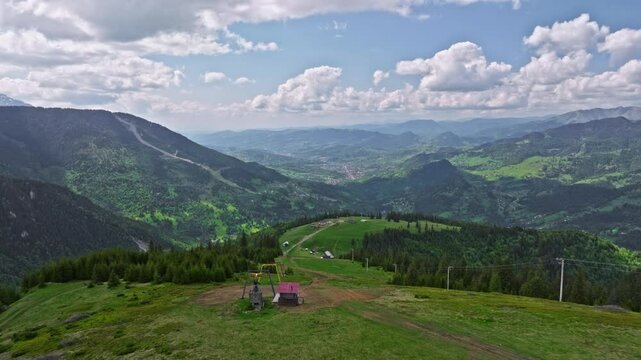 Aerial view of Romania Borsa 