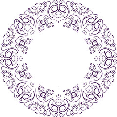 Beautiful flower art and mandala vector design