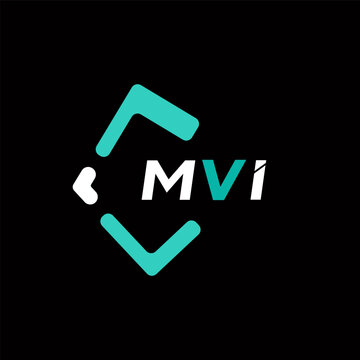 MVI creative minimalist letter logo. MVI unique vector initials alphabet letter logo design