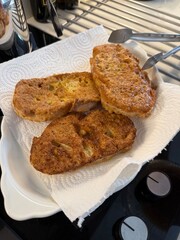 Turkish Egg Breads. It is called Yumurtali Ekme in Turkish. French Toast. Turkish and Arabic Traditional Breakfast Baked or Fried Egg Bread.