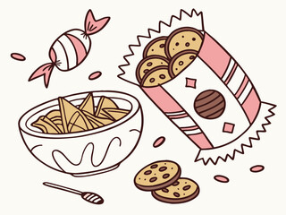 snack time scribbles