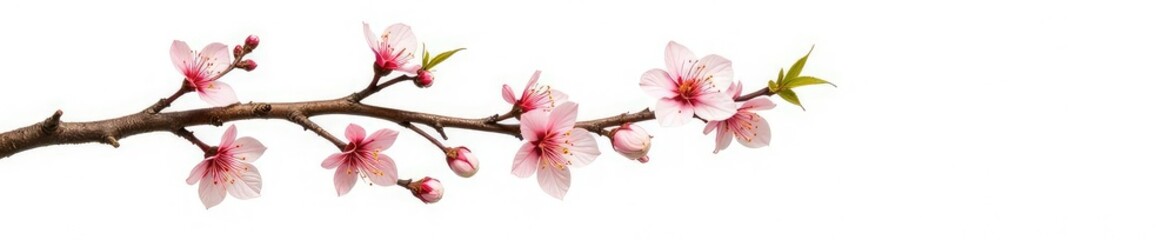 Obraz premium Branch with intricate details and textures on a white background, branches, nature