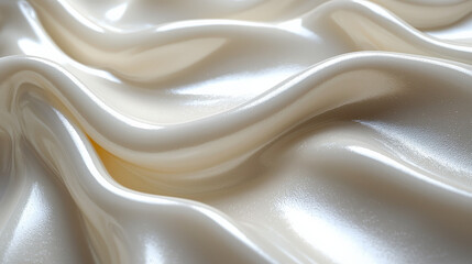 Obraz premium Flowing silk fabric detail close-up photography textiles soft lighting abstract aesthetic