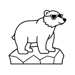 polar bear vector illustration