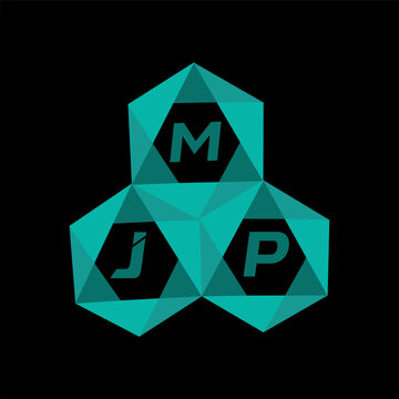 MJP creative minimalist letter logo. MJP unique vector initials alphabet letter logo design