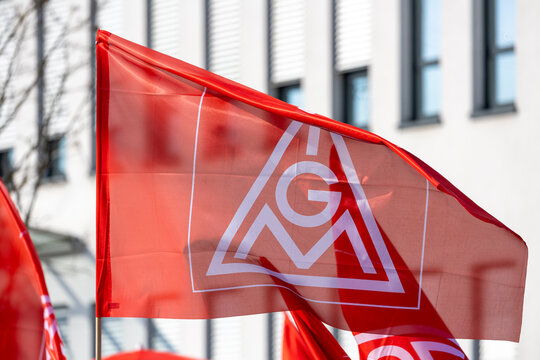 Fahne der Gewerkschaft IG Metall