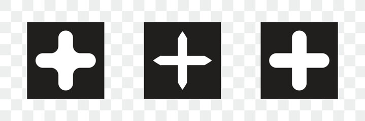 Obraz premium Plus icon. Add create plus icon