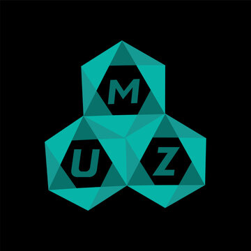 MUZ creative minimalist letter logo. MUZ unique vector initials alphabet letter logo design